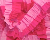 Pink and Bombay Pink Ruffled Crepe Paper Streamers - Party Decoration - Craft and Party Supplies Il_170x135