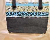 Teal "Rocky" convertible purse/totebag