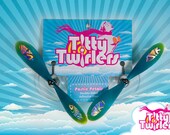 Titty Twirlers - Propeller Pasties - Titillating Teal/Luscious Lemon