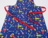 Boys Reversible Apron Print Christmas