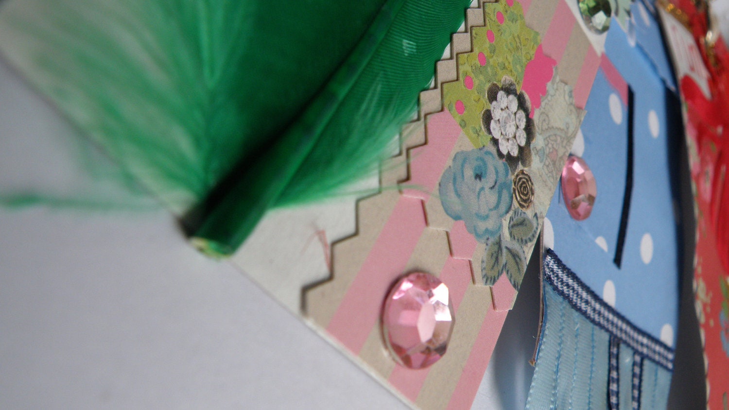 Colour Me Pretty - Set of three lovingly handmade gift tags (wedding favour, christmas, present, holiday)