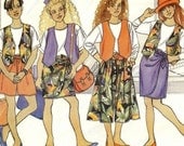 A Vest, Top, Skirt, Shorts and Culottes Separates Pattern - Uncut - Girls Sizes 7-8-10, Breast 26" - 28-1/2"