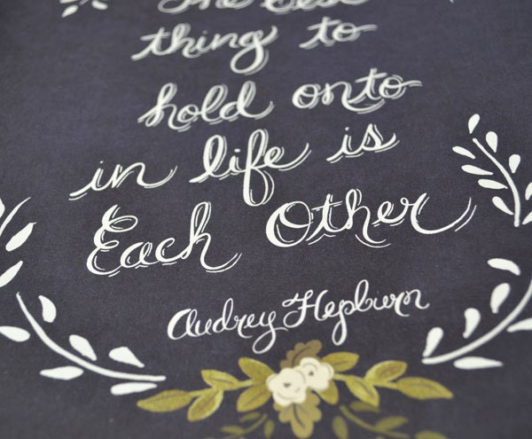 The Best Thing in Life Audrey Hepburn Print