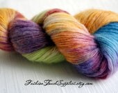 Hand Painted Yarn, Fall Rainbow Yarn Hand Painted Yarn  540 yards, Sock yarn