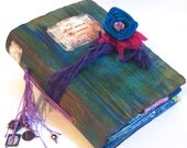 Gypsy Love theme Photo Album Memory Book Scrapbook Rustic Photo book with Detachable silk Corsage
