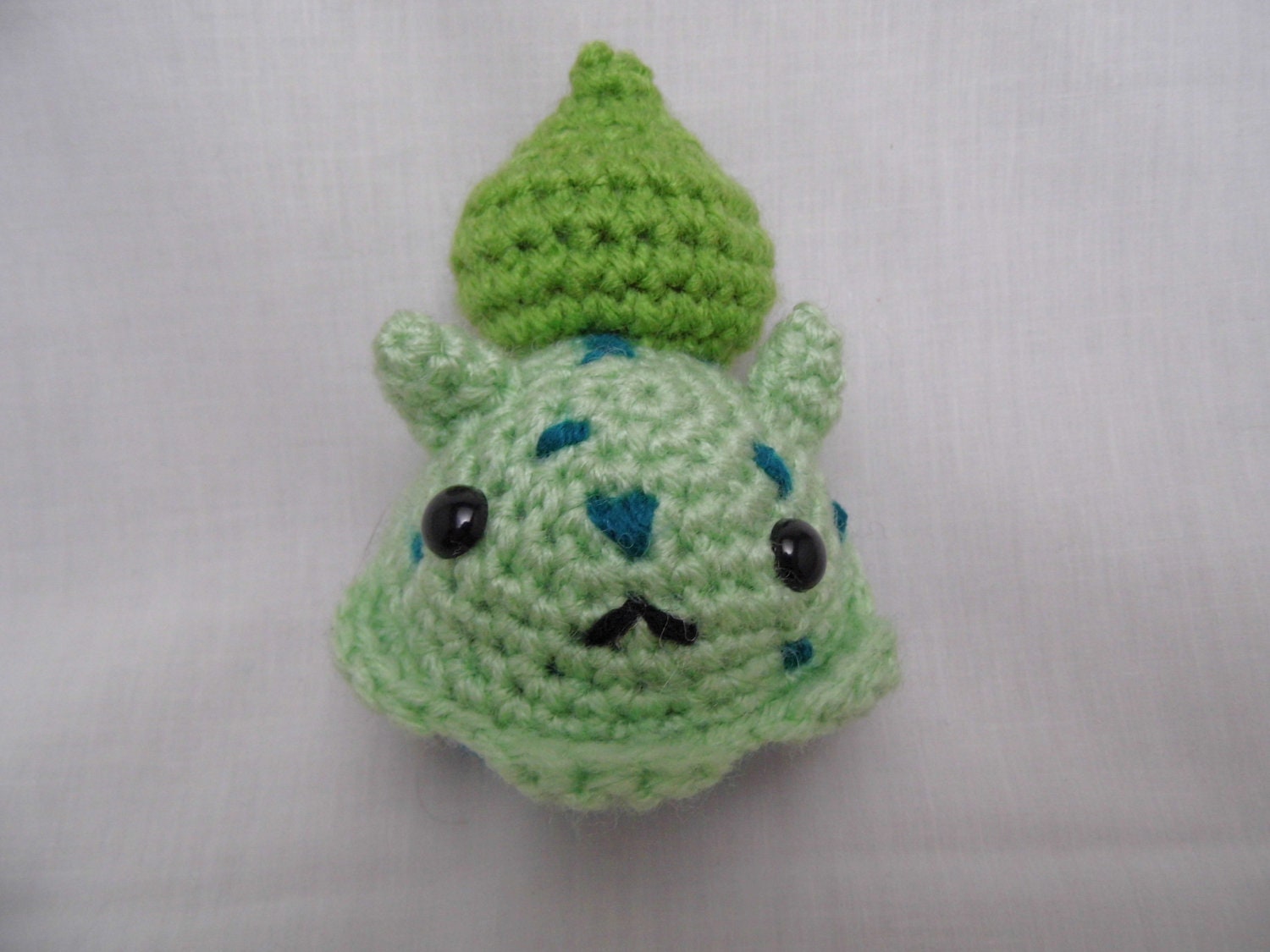 Crochet Bulbasaur Cupcake