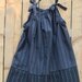 Charcoal Stripes,  toddler pillowcase dress with drawstring tote.