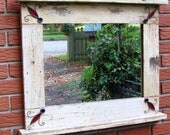 Sustainable ,Recycled ,reused , upcycled , repurposed  wall  LARGE MIRROR