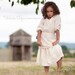 FREE SHIPPINg use coupon code FREESHIP /Summer girls blouse B15 ivory beige cotton top beach blouse special occasion/