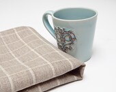 Linen towel Old Cottage checkered kitchen towels, hand, guest towels, natural linen 100%, Eco-friendly,