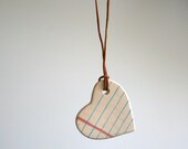 Love Heart Shape Notebook necklace