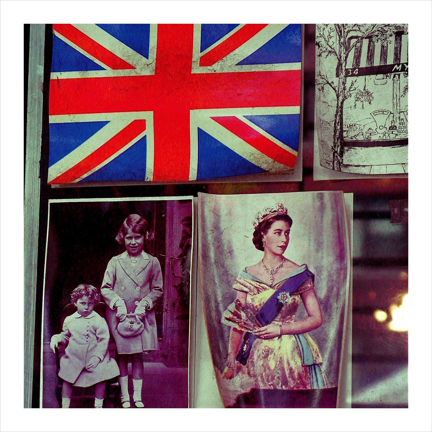 British England Union Jack God Save the Queen - 5x7 - Fine Art Photographs - Tea Baked Beans Pastry Wall Art
