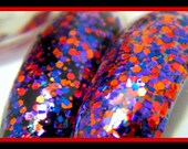 Bombshell: hand mixed glitter nail polish Full size .5 oz.