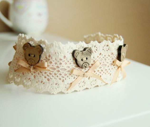 Beatutiful Handmade dog collar,cute lace collar for dog