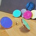 Penny Earrings - 9 Colors - Spring Hand Painted Coin Studs