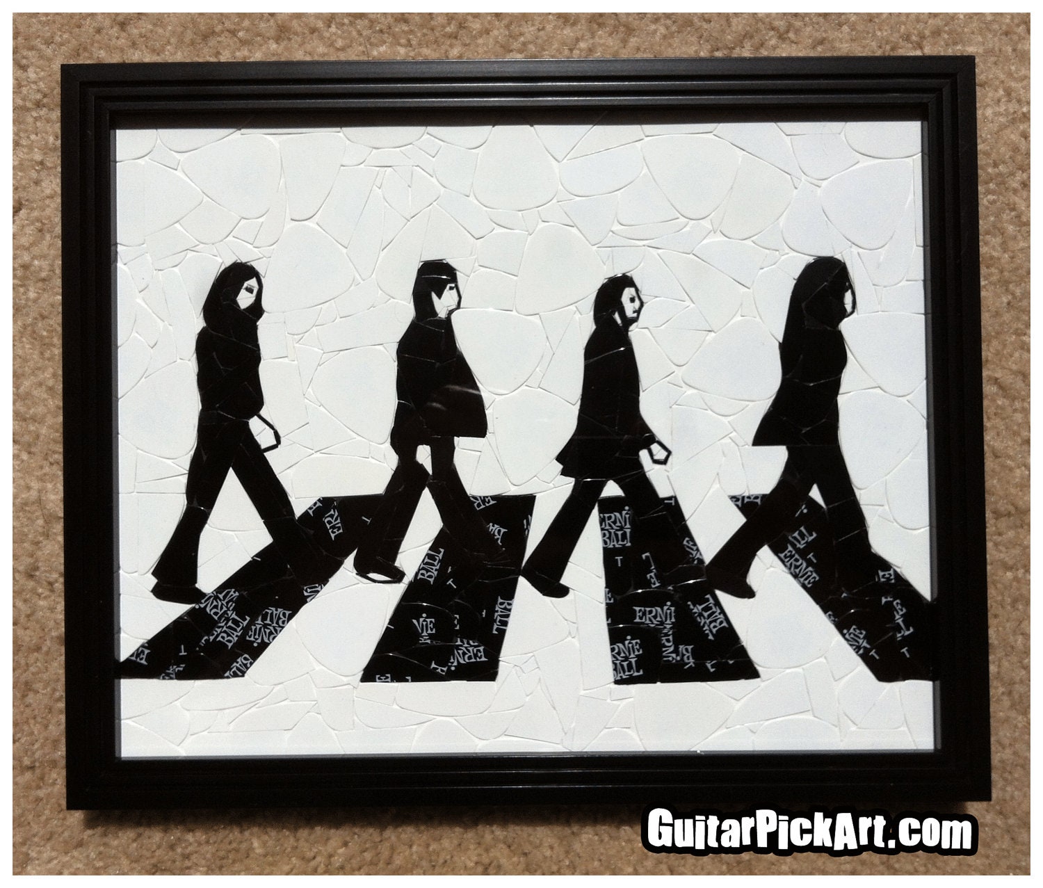 The Beatles "Abbey Road" Guitar Pick Art