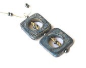 Dragon skin hand painted wooden pendant