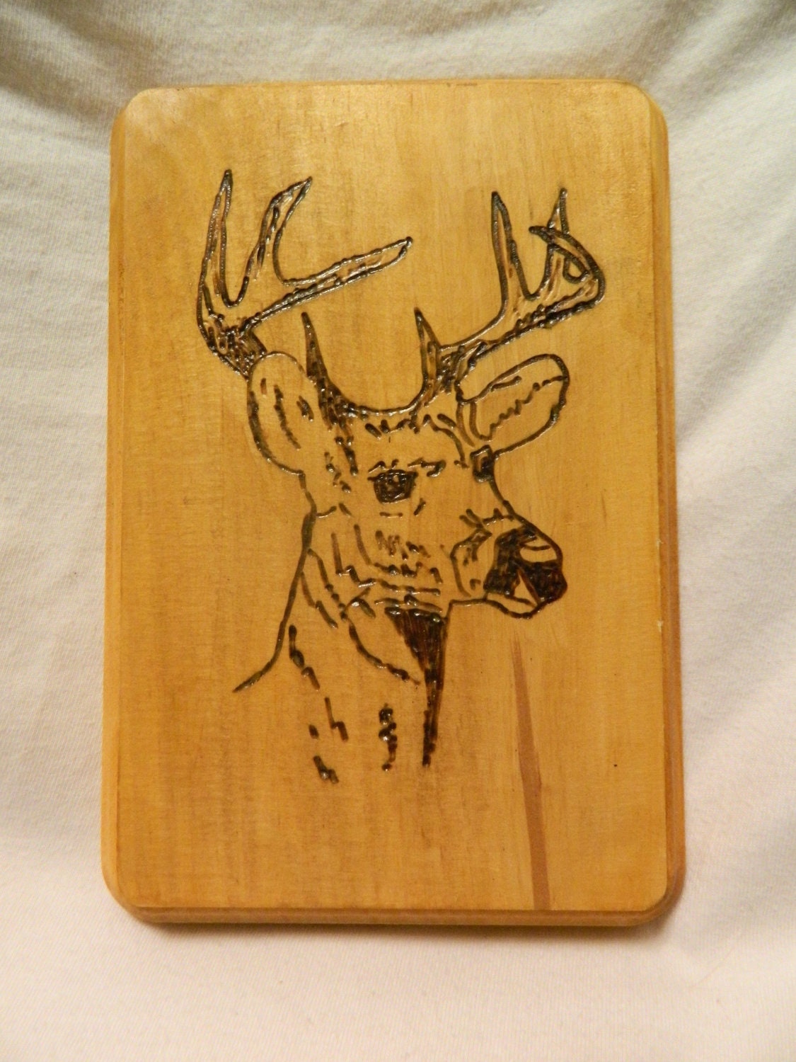 Wood Burned Deer