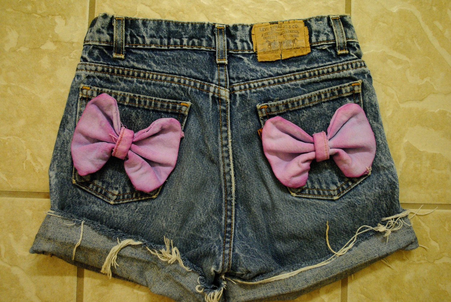 Bow Highwaisted Hipster Shorts
