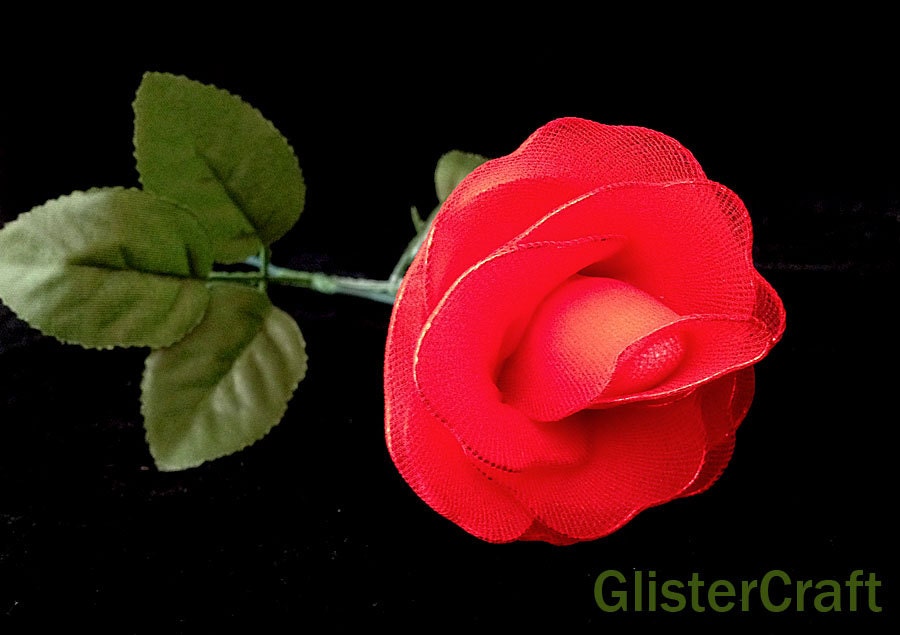 Handmade Nylon Rose