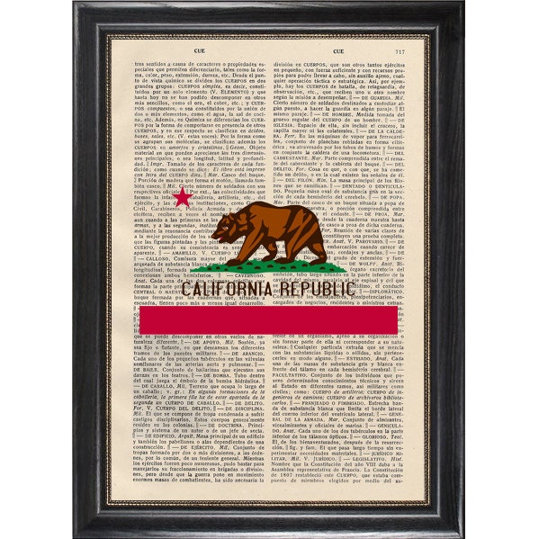 California Flag Art