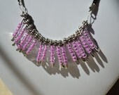 Beaded Safety Pin Necklace