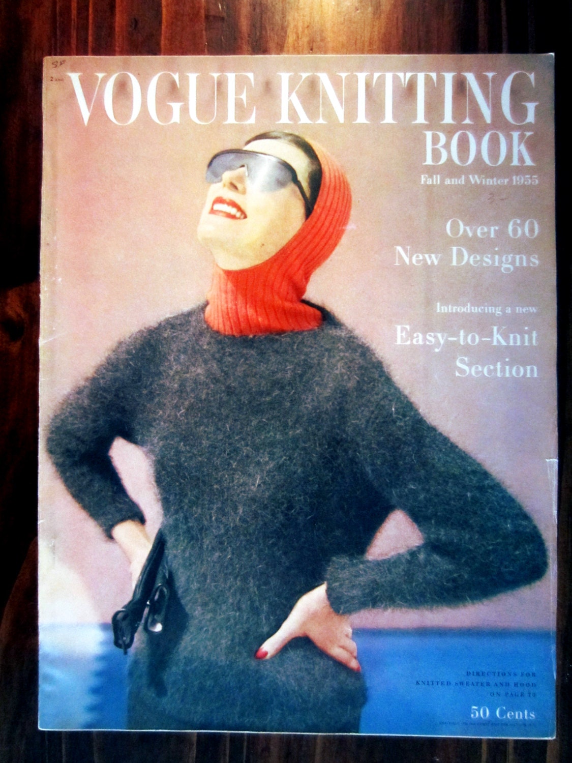 1955 Vogue Knitting Book - Magazine - Patterns - Easy to Knit - Fall and Winter
