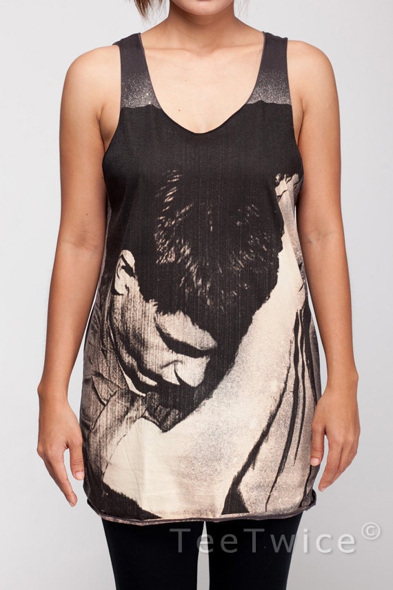 Joy Division Shirt Ian Curtis UK Post Punk Band Shirt Women Tank Top Black Shirt Tunic Top Vest Sleeveless Women T-Shirt Size S M
