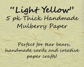 8.5" x 11"   Thick Handmade Mulberry Paper for Tear Bears, Scrapbooks, Cards, and Papercrafts - NightOwlPaperCrafts