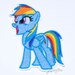 My Little Pony Rainbow Dash Iron On Embroidery Patch MTCoffinz