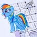 My Little Pony Rainbow Dash Iron On Embroidery Patch MTCoffinz