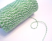Green and White Bakers Twine - 240 Yards - WaitingOnMarthaCraft Green and White Bakers Twine - 240 Yards - WaitingOnMarthaCraft