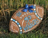 Custom Football Door Hanger Sports Decor Wood