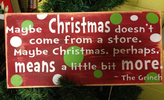 The Grinch Who Stole Christmas quote vinyl board