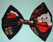 Kittens in Mittens Christmas Hair Bow