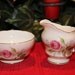 Vintage Paragon Fine English China Cream and Sugar Tea Set