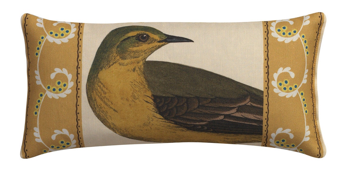 Yellow Bird Sachet filled with Maine Balsam