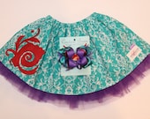 Deluxe Set: Ariel, The Little Mermaid, Inspired tutu-skirt MADE TO ORDER