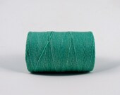2 ply - 10 yards Jade green waxed linen cord 2ply