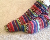 Handknit slouch socks