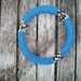 Masai Beaded Bangle, Blue, Made in Tanzania