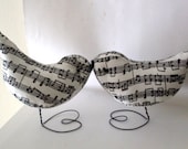 Music Birds Love Bird Cake Toppers, Nursery Decor, Weddings, Baby Showers, Decorations, Gifts
