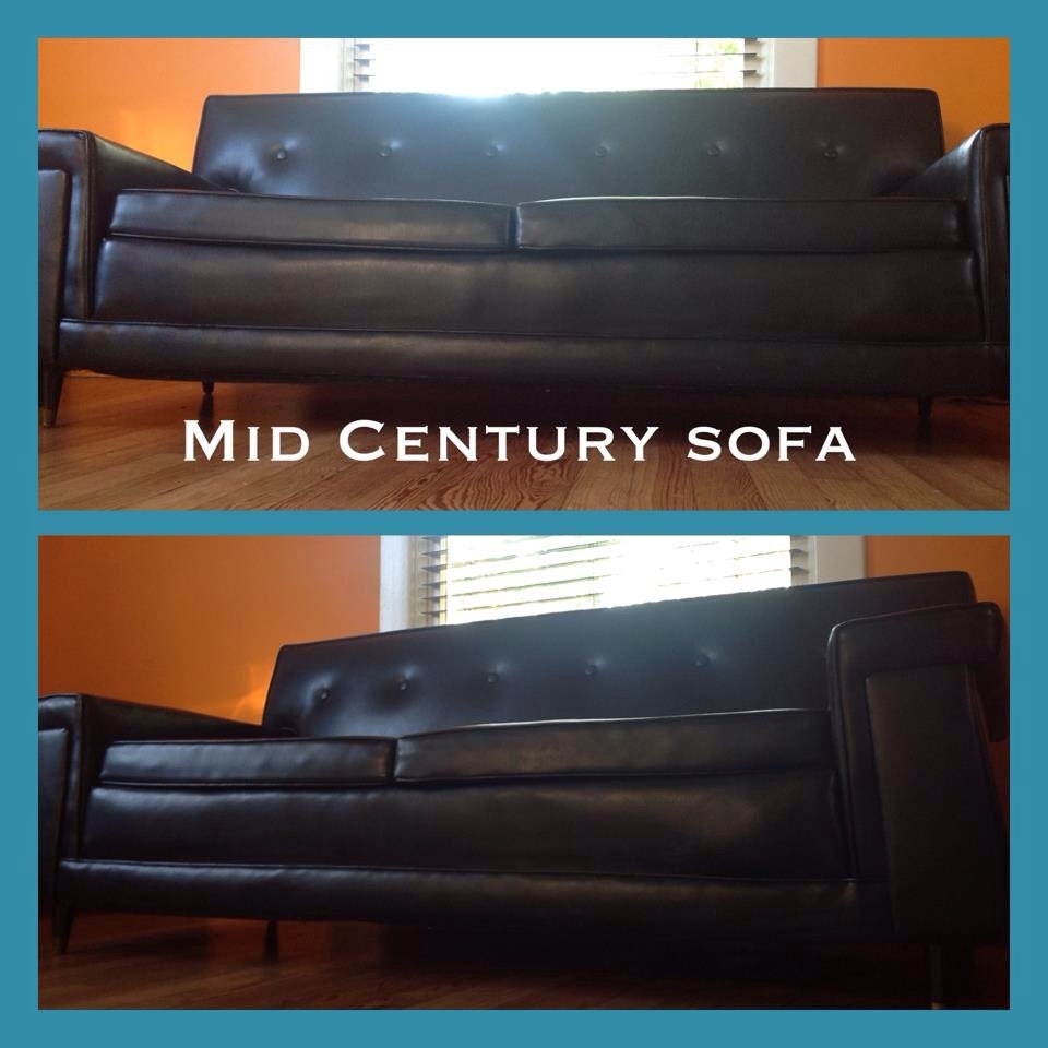Mid century modern sofa couch loveseat 