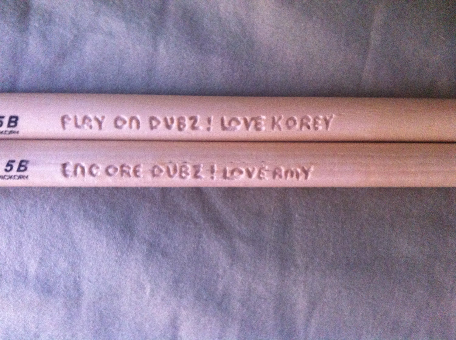 Engraved Drumsticks