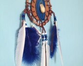 MANDELA Native American Mohawk Birch Bark with Agathe Stone.