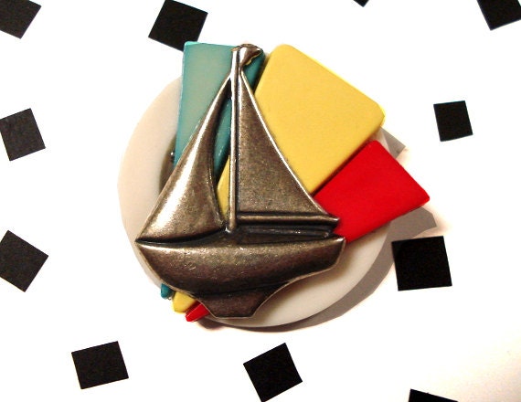 Super Sailboat Brooch