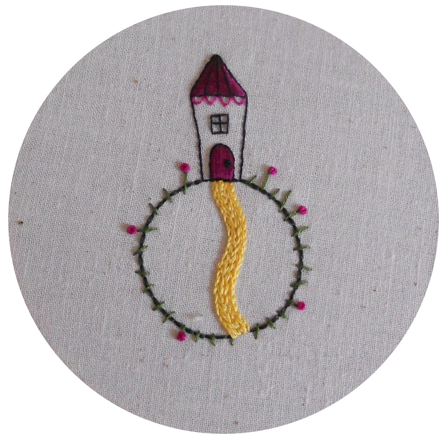 Little Home Planet Hand Embroidery Needlework Pattern