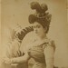 Newsboy Tobacco "Miss Howell" ACTRESS CDV Cabinet Card CIRCA 1890 Great Hat