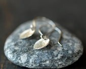 Sterling Silver Mini Sparkle Earrings Circle Drop Everyday Casual Handmade Jewelry