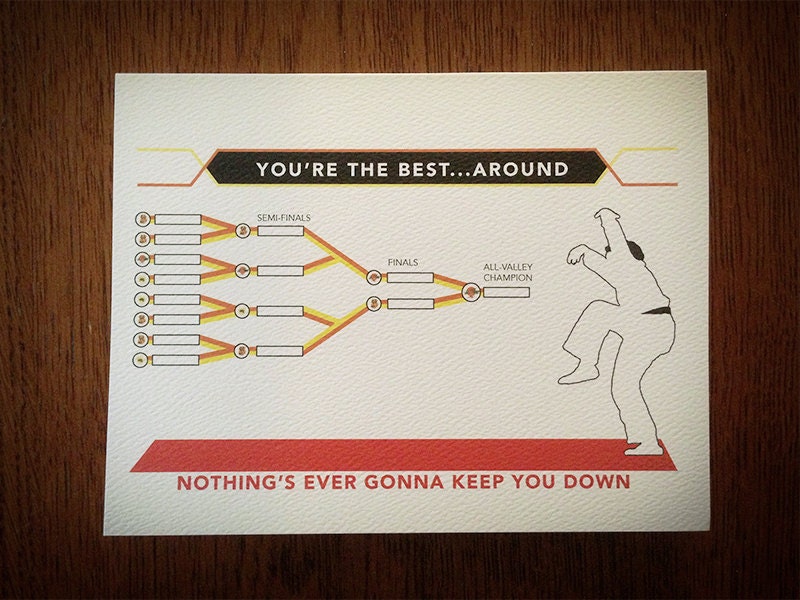 All Valley Champion Karate Kid Inspired Greeting Card
